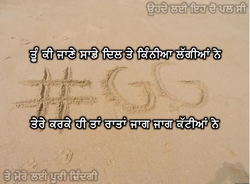 Tu ki jaane sade dil te kinniyaan lagiyaan ne tere karke hi taan raatan jag jag katiyaan ne