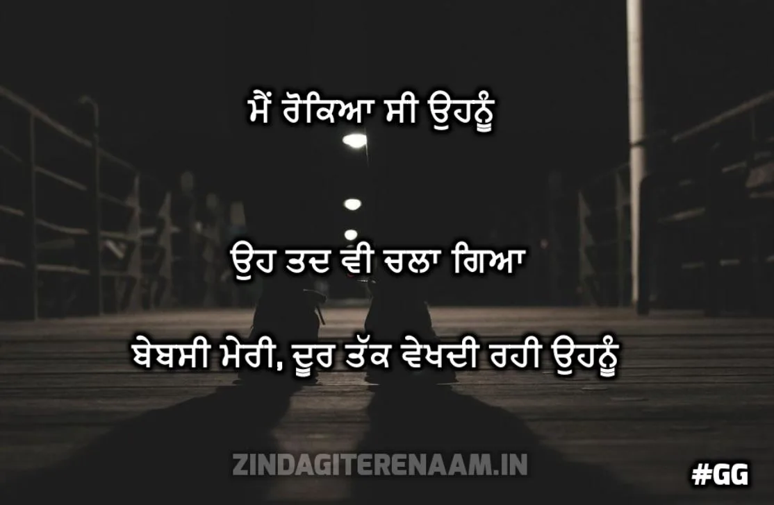 bewas shayri sad || Me rokeya c ohnu oh tad v chala gya bewasi meri door tak vekhdi rahi ohnu