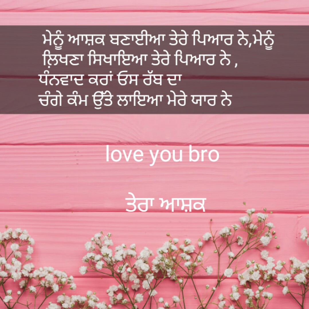 tera aashq || Punjabi love shayari