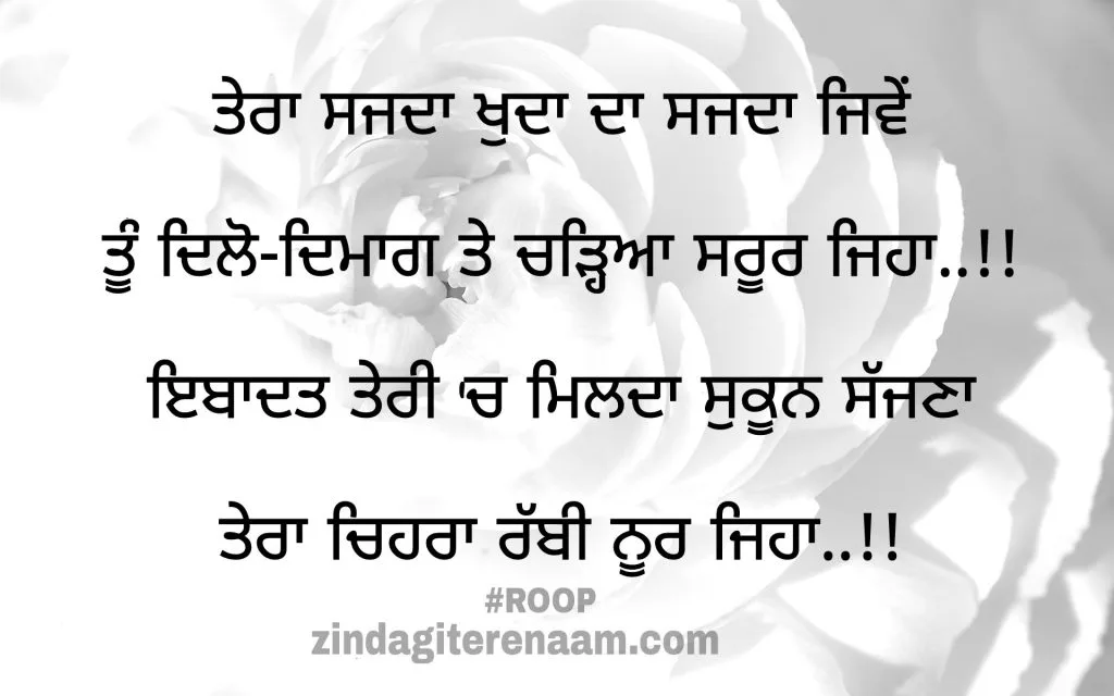 Sacha pyar shayari images. Ghaint shayari images. Punjabi shayari images. True love shayari images. Mohobbat shayari images. Ishq shayari images.
Tera sajda khuda da sajda jiwe
Tu Dilo dimaag te chdeya surror jeha..!!
Ibadat Teri ch milda sukun sajjna
Tera chehra rabbi noor jeha..!!