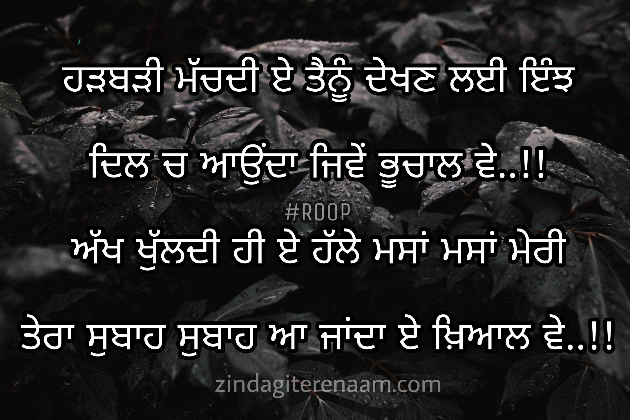 Punjabi-shayari-images-whatsapp-status-love-sad-lines-true-quotes-best -  Zindagi Tere Naam