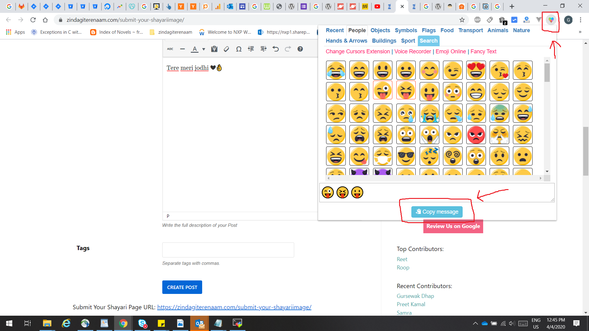 add-emoticons-chrome - Zindagi Tere Naam