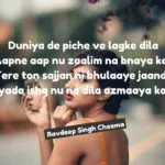Duniya de piche || Ishq shayari Punjabi