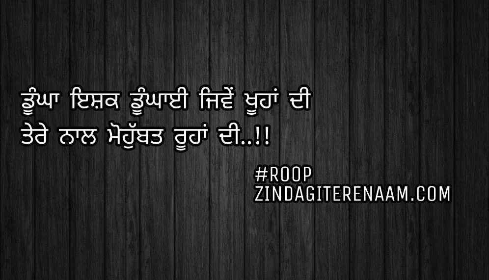 Sacha pyar shayari || true love Punjabi status || Dungha ishq dunghai jiwe khoohan di
Tere naal mohobbat roohan di..!!
