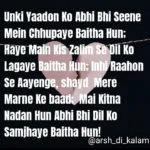 sad and ove hindi shayari image || unki yaadon ko abhi bhi