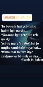 Tu bewafa hai yeh tujhe || hindi shayari
