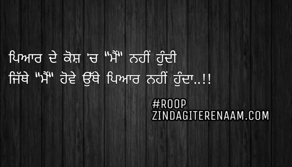 True love shayari || Pyar de kosh ch "mein" nhi hundi
Jithe "mein" howe othe pyar nhi hunda..!!