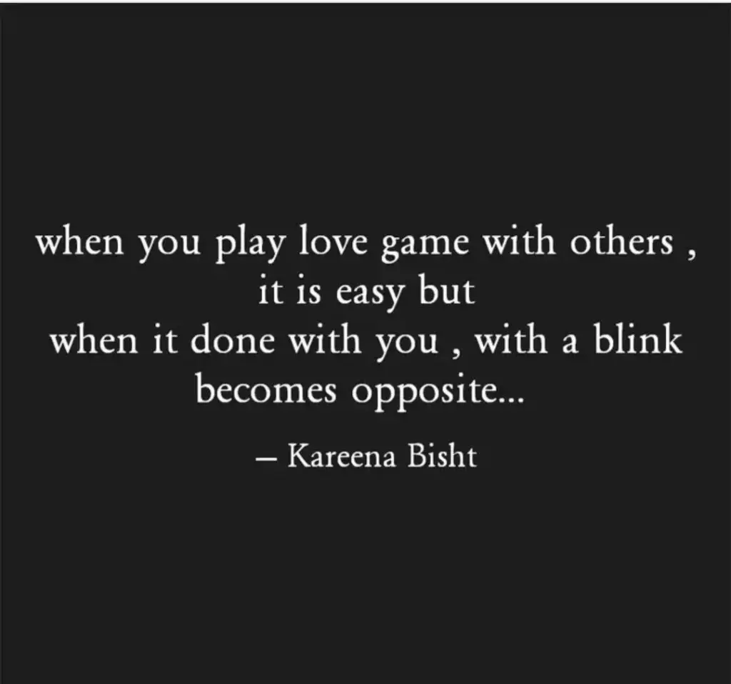 WHEN YOU PLAY LOVE GAMES || ENGLISH THOUGHT