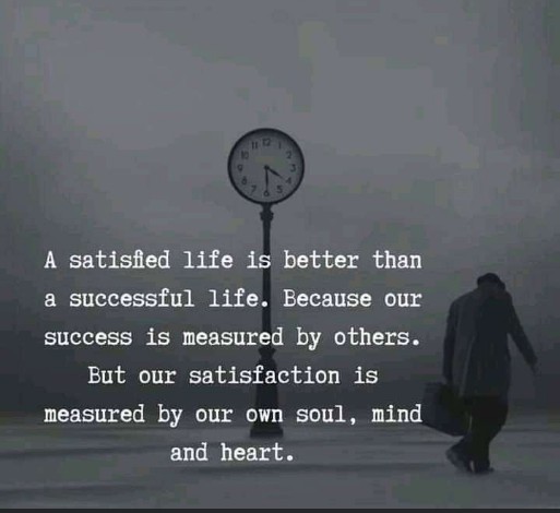 Satisfaction and success || english quotes