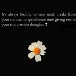 Take small breaks || english quotes