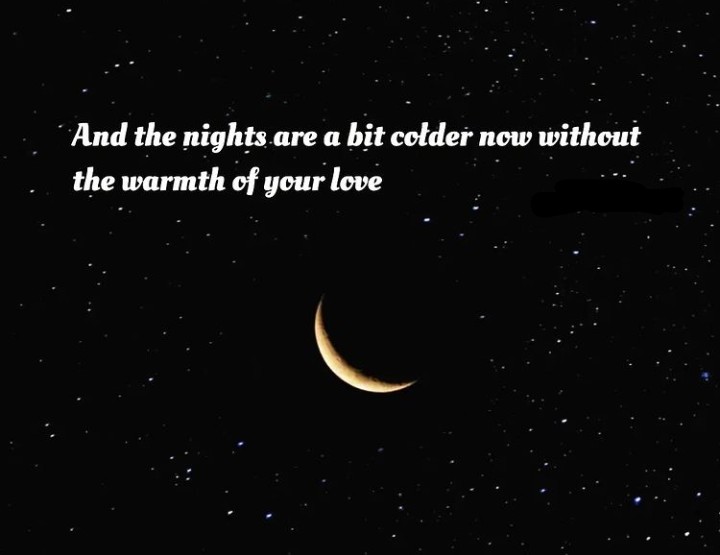 Love english quotes ||And the nights are bit colder now without the warmth of your love❤️