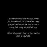 Person who cries for you || love quotes