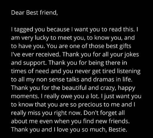 Best friend || english thoughts images
