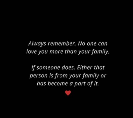 English love quotes || No one can love you more than your family...