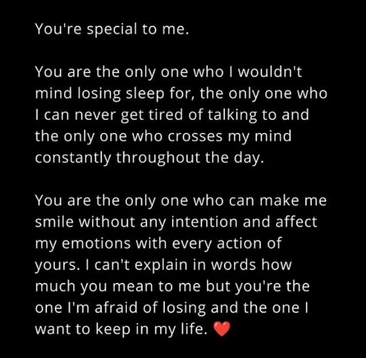 You are Special to me || english quotes