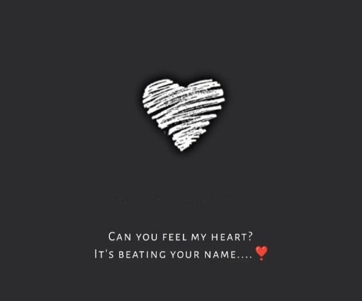 Love english quotes || can you feel my heart?...It's beating your name❤️
