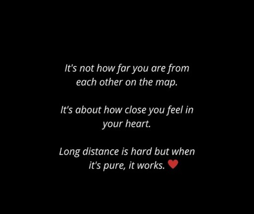 love english quote || Its not how far you are from each other on the map...
