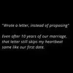 wrote a letter instead of proposing || Good thought on love