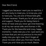 Dear Best friend