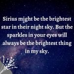 Sparkles in your eyes || Love English Quote
