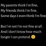 I am fine or not?? || English quotes