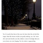 Its time when air feels like magic || english winter quote