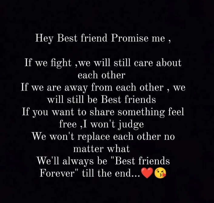 Promise me || best friend quotes