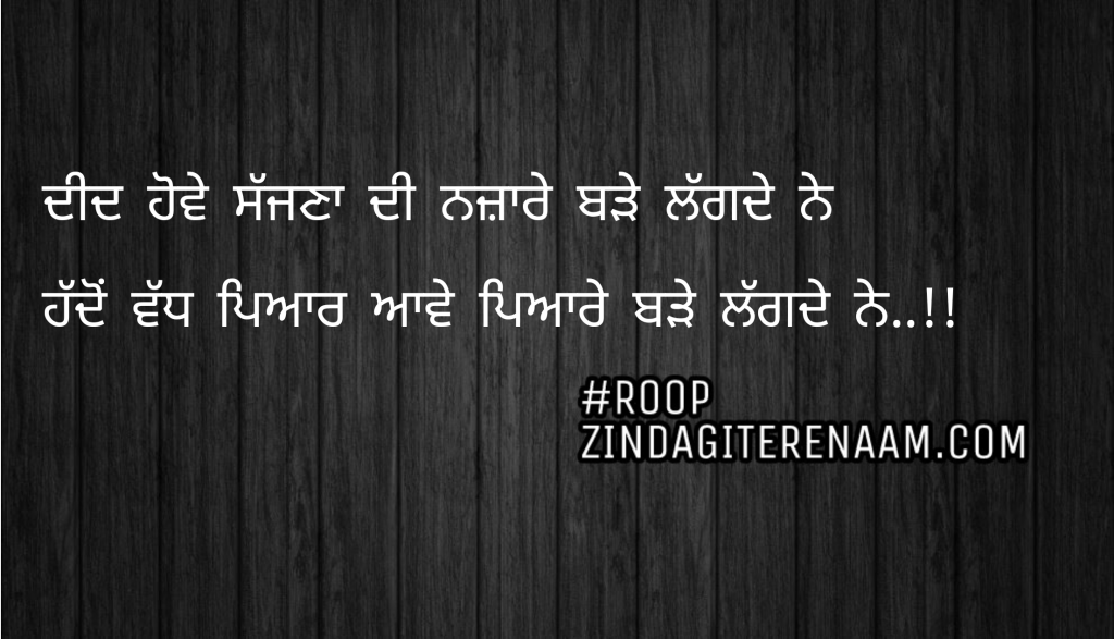 Love punjabi status || Two line shayari || Deed howe sajjna di nazare bde lagde ne
Hadho vadh pyar aawe pyare bde lagde ne..!!